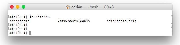 Archivo hosts OS X