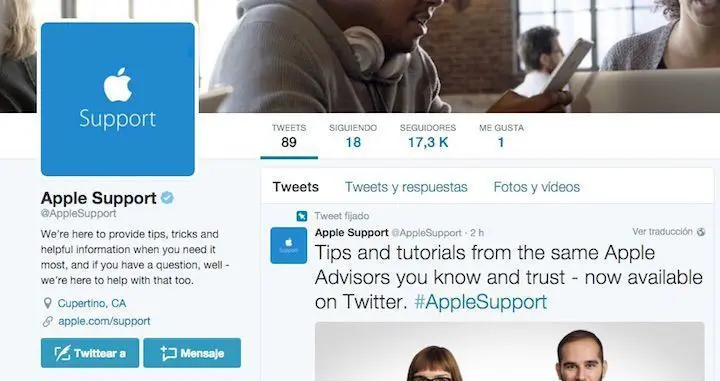 Twitter Apple Support