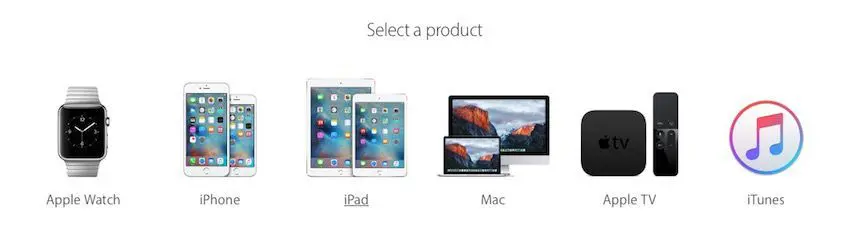 Apple Support dispositivos