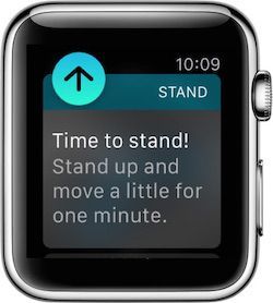 desactivar los Recordatorios de levantarse en Apple Watch