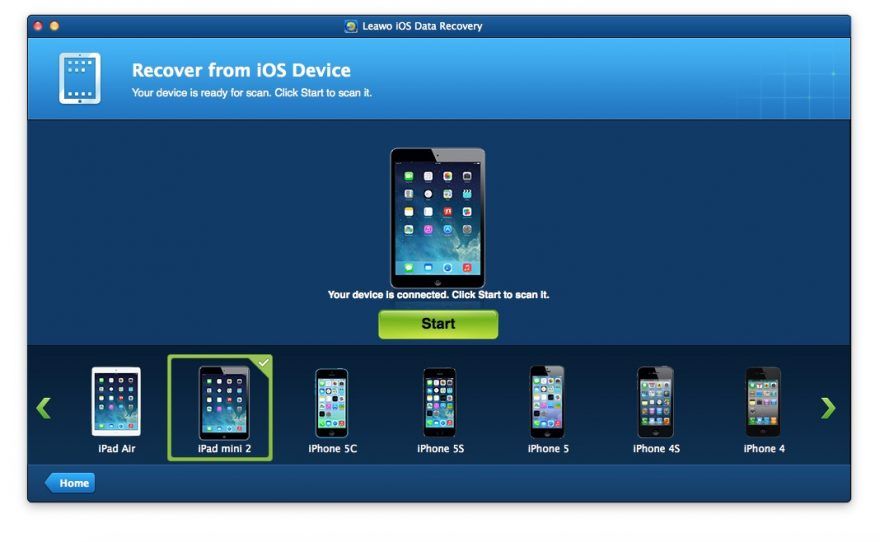 leawo ios data recovery dispositivos compatibles
