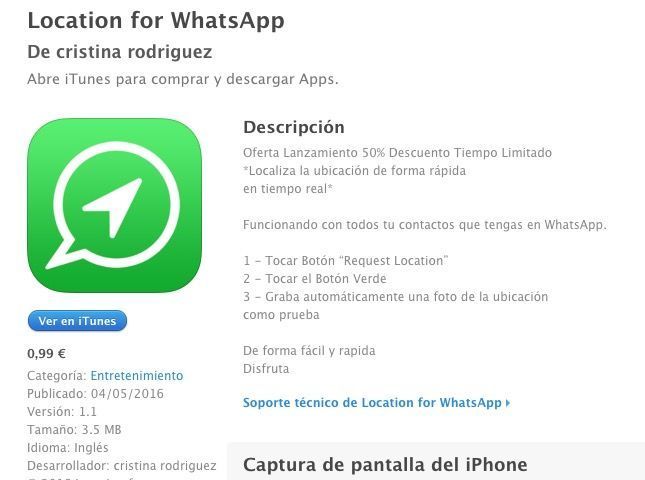 location for whatsapp rectificacion