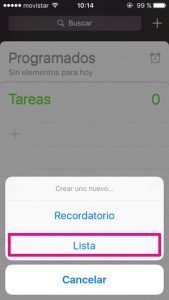 Recordatorios iOS 2