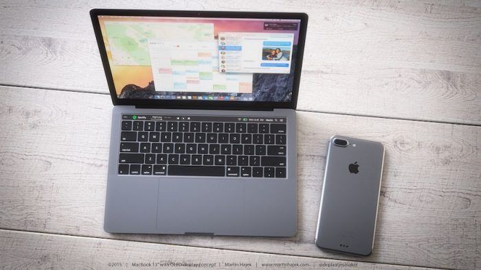 macbook pro 2016 iphone 7