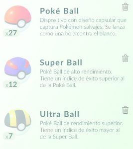 pokeball super ball ultra ball pokemon go