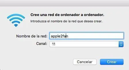 crear red wifi mac