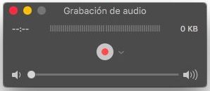grabacion audio mac