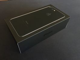caja iphone 7 plus jet black