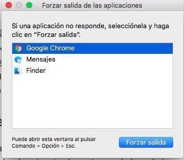 forzar salida apps mac