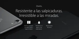 resistencia agua iphone 7