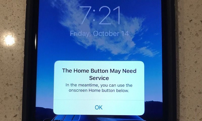 boton home iphone 7 no funciona respuesta ios