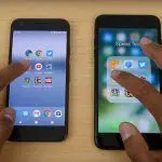 iphone 7 plus google pixel test velocidad