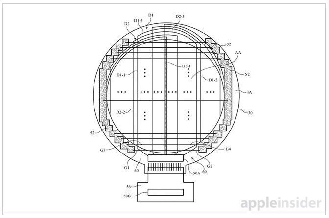 яблоко часы круглый патент