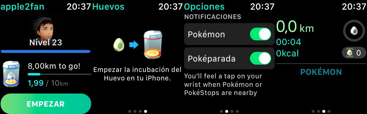 pokemon go apple watch