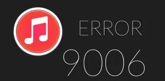 error 9006 itunes