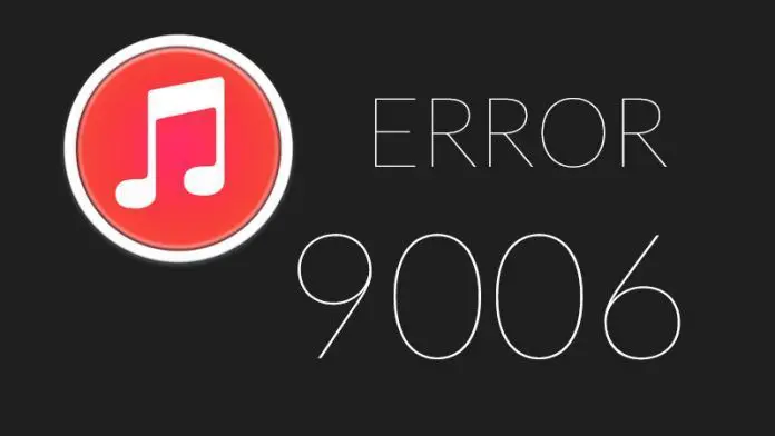 error 9006 itunes