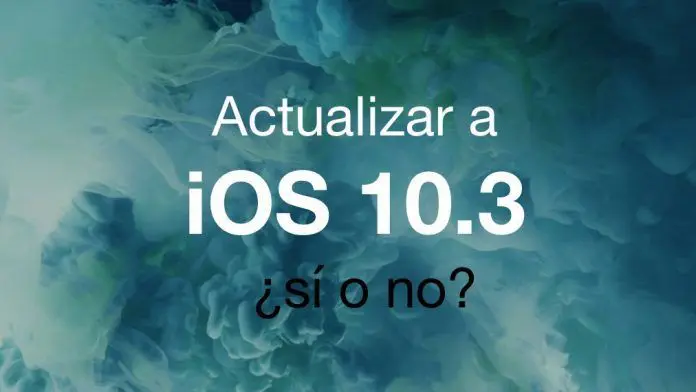 debo actualizar ios 10.3