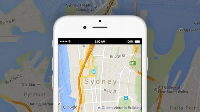 google maps iphone