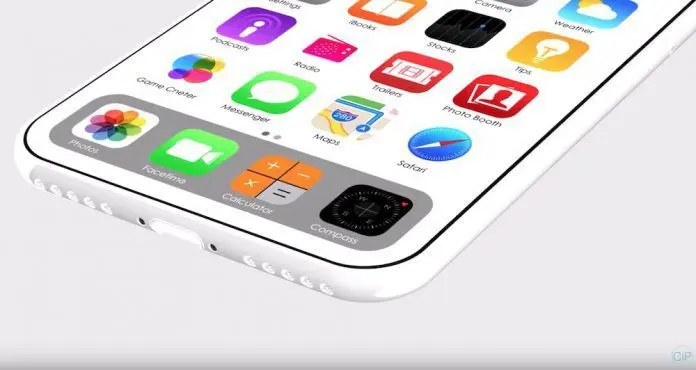 concepto iphone blanco