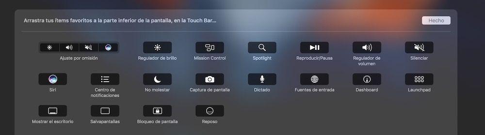 control strip touch bar