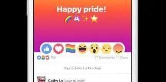 activar la reaccion de la bandera LGTB en Facebook