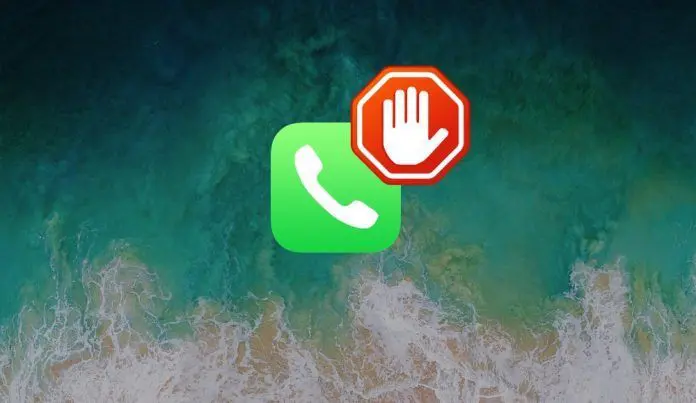 bloquear telefono llamadas ios