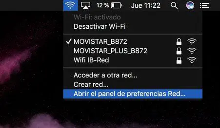 eliminar red wifi mac