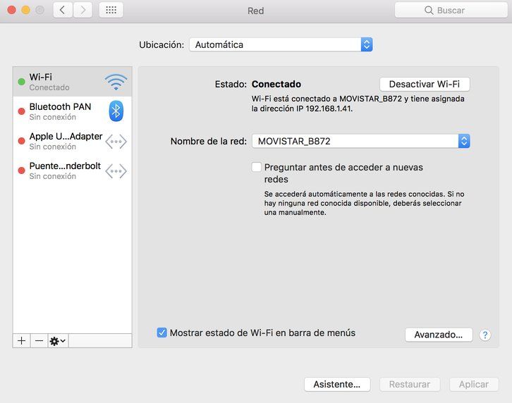eliminar red wifi mac