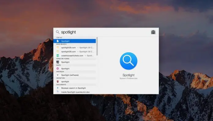 usar Spotlight en Mac