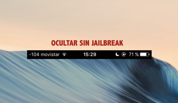 ocultar barra estado sin jailbreak ocultar barra estado iphone sin jailbreak
