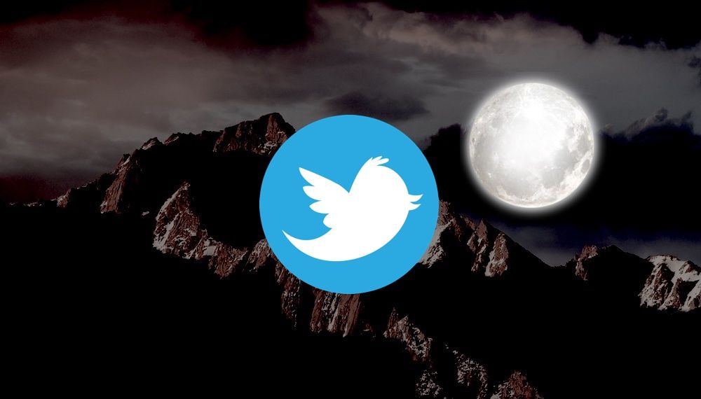 activar modo noche twitter macos