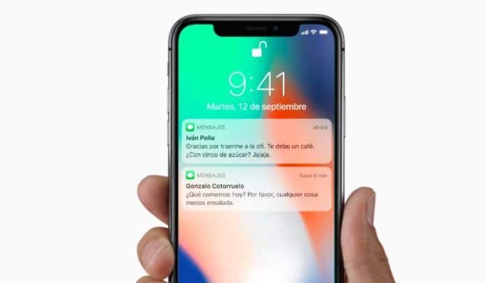 barra superior iphone x que tiene la barra superior iphone x