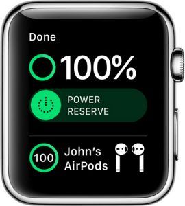nivel bateria airpods apple watch