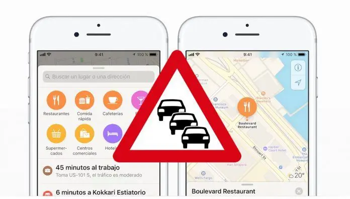 activar avisos trafico iphone