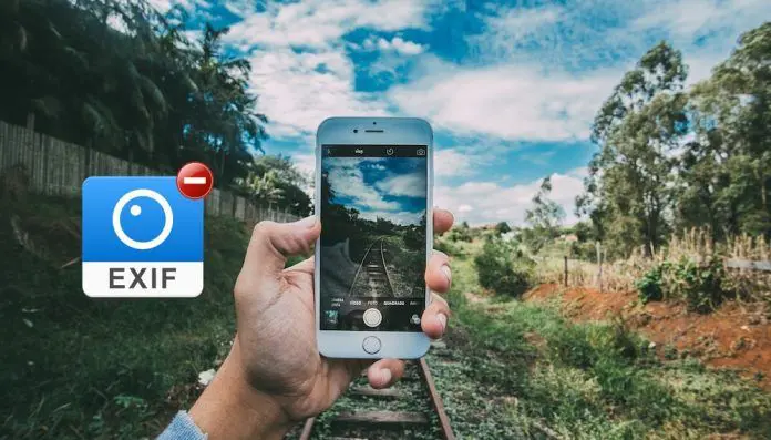 eliminar datos EXIF en iPhone