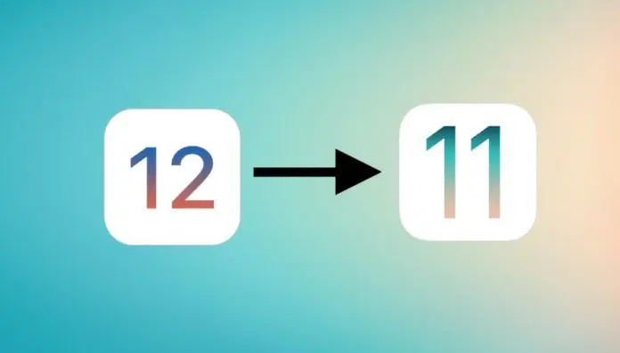 donwgrade ios 12 a ios 11