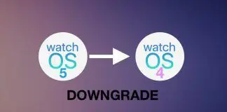 downgrade de watchOS 5 a watchOS 4