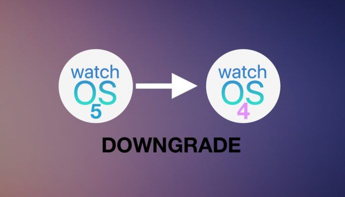 downgrade de watchOS 5 a watchOS 4