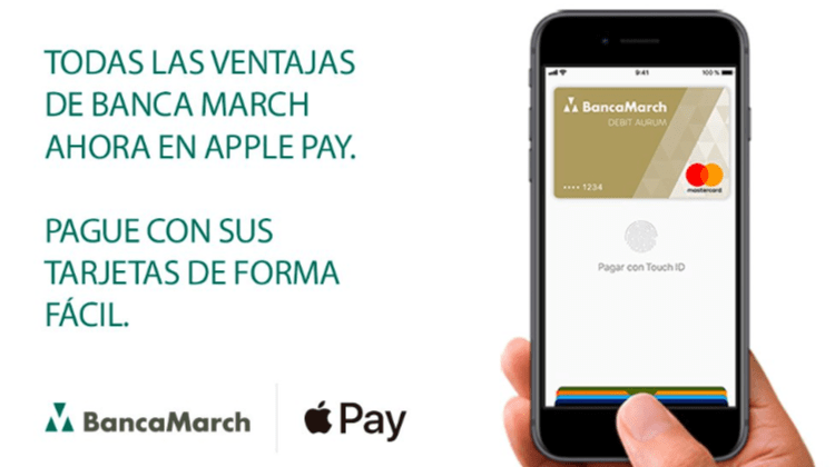 BBVA y Banca March compatibles con Apple Pay