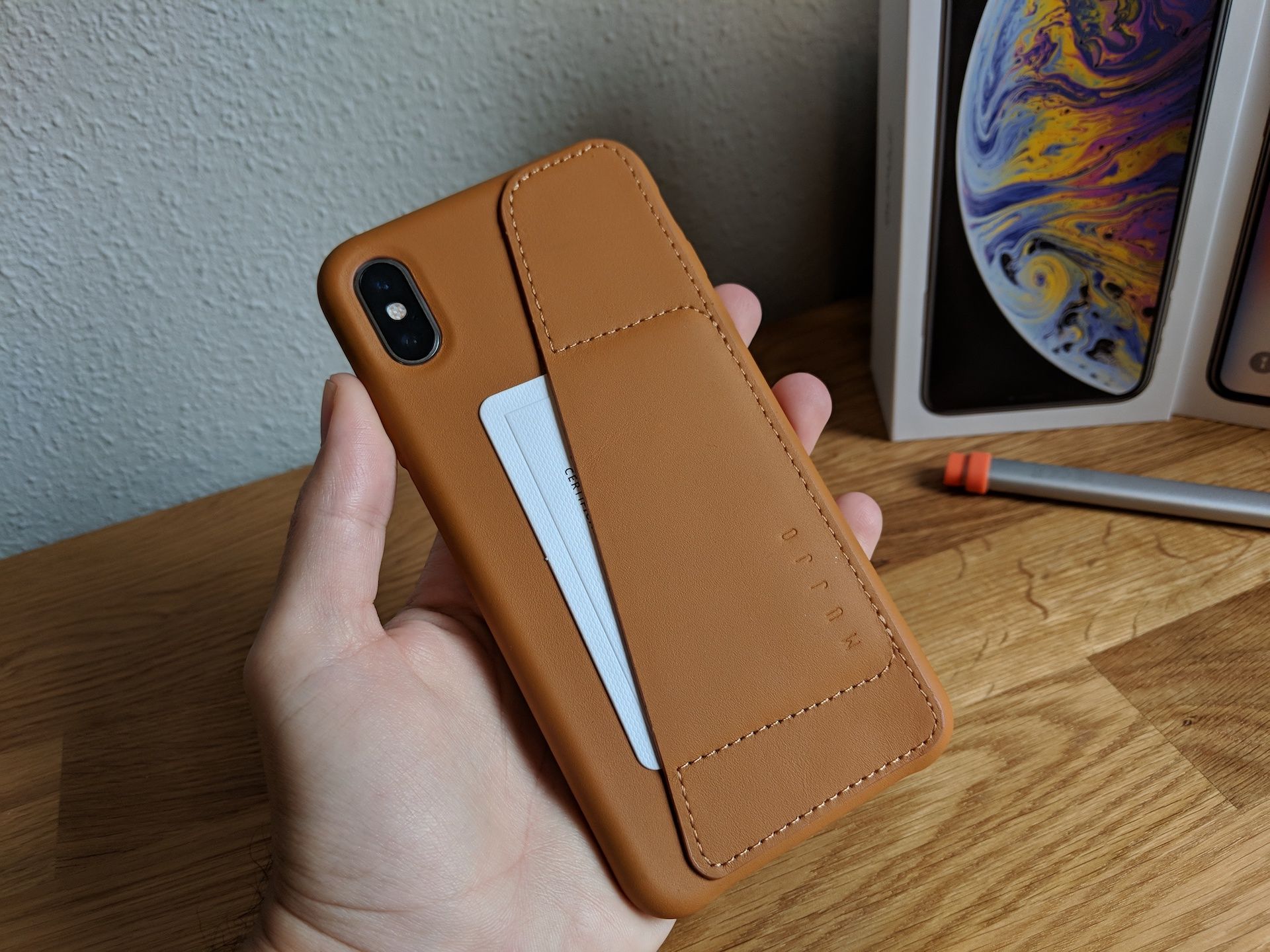 Mujjo Leather Wallet iPhone XS Max opinion