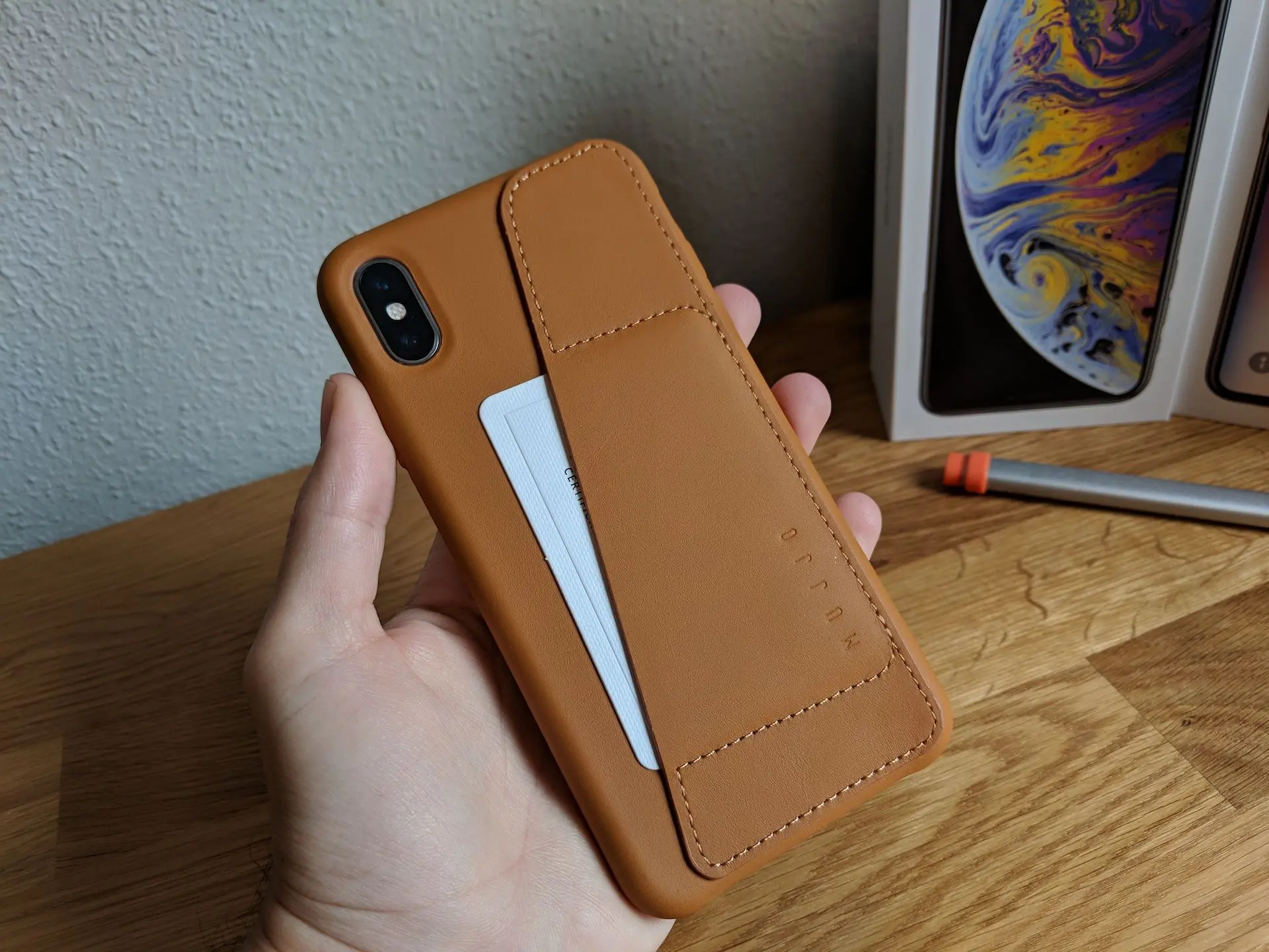 Mujjo Leather Wallet iPhone XS Max opinion