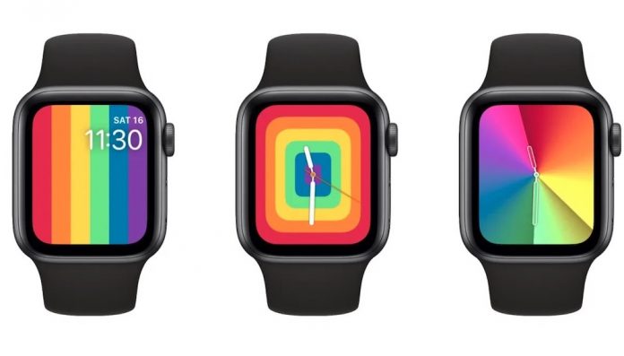 Esferas multicolor del Apple Watch por el Orgullo 2020