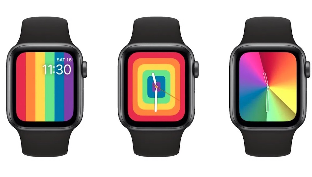 Esferas multicolor del Apple Watch por el Orgullo 2020