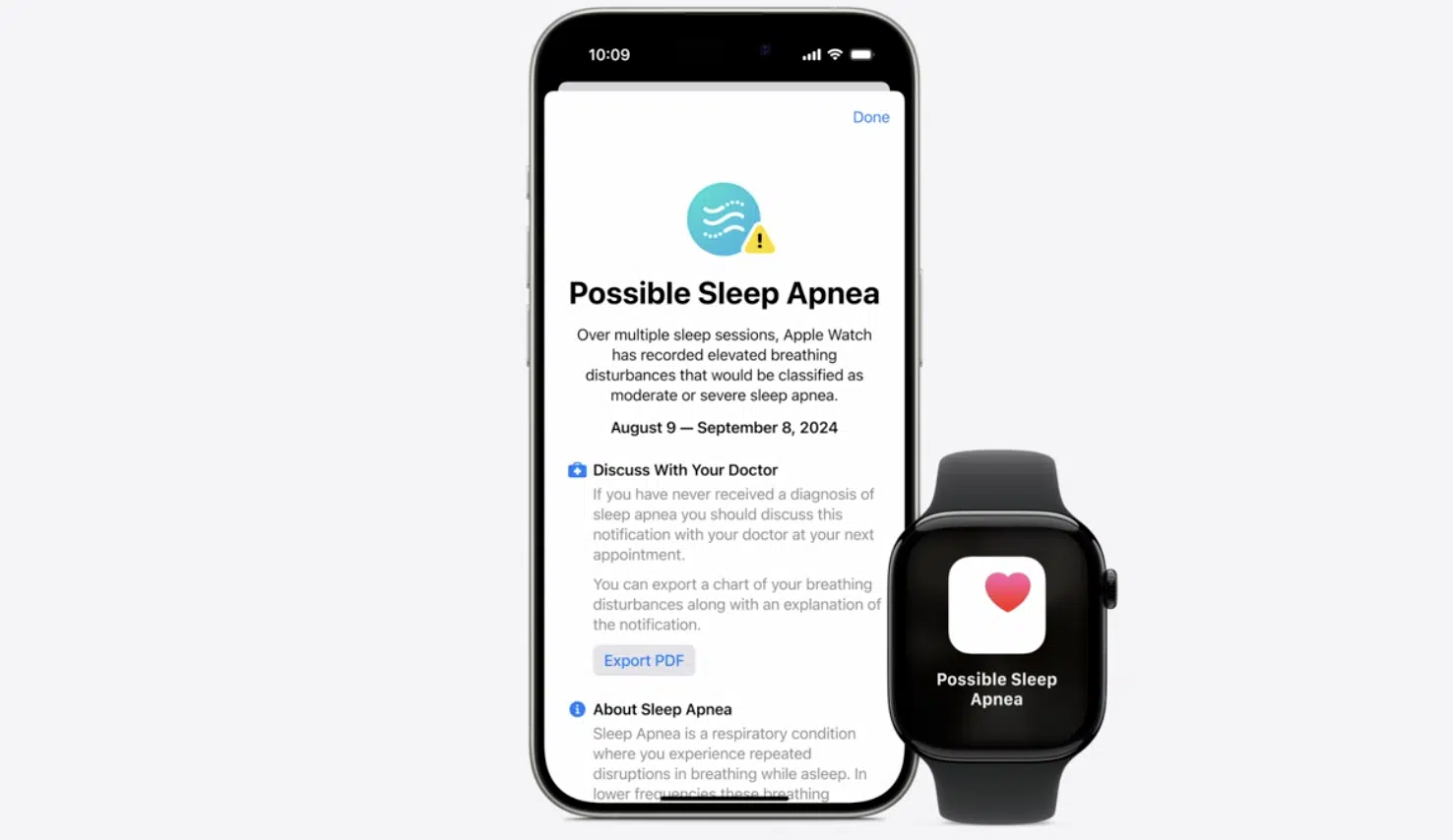 apple watch series 10 apnea del sueño