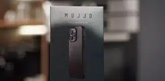 carcasa de cuero Mujjo para iPhone 16 Pro Max